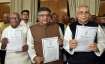 Ravi Shankar Prasad with Vashist Narayan Singh and Mahendra
