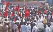 DMK workers protesting against CMB issue in Chennai  on