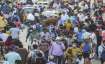 A crowded Dadar market in Mumbai, Wednesday.