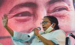 West Bengal Chief Minister Mamata Banerjee addresses a