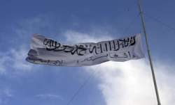 The Taliban flag waved over the Afghan presidential palace