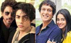 Shah Rukh Khan, Aryan Khan, Chunky Panday, Ananya Panday