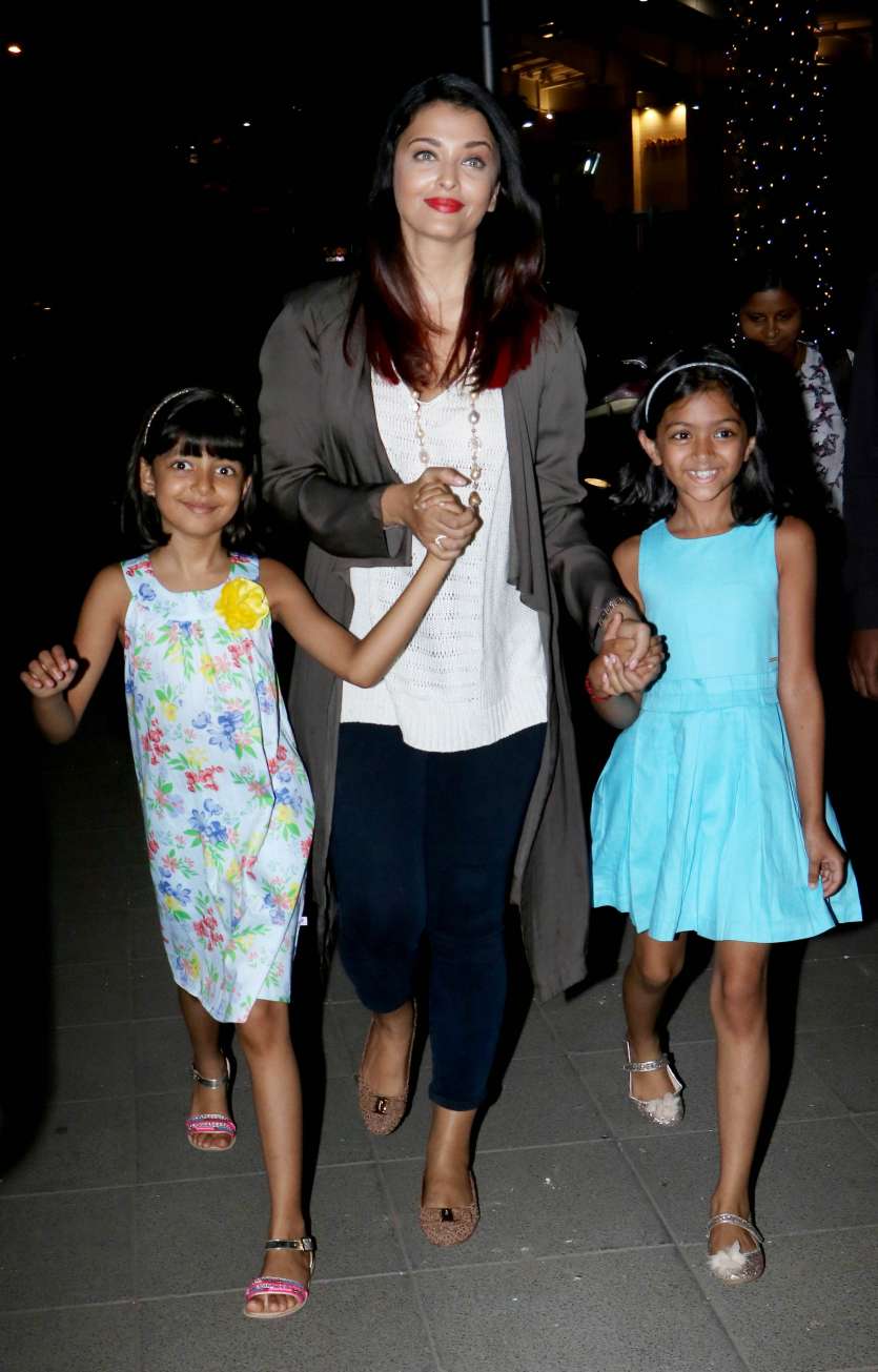 Pics: Post voting, Aishwarya Rai and Abhishek Bachchan enjoy family