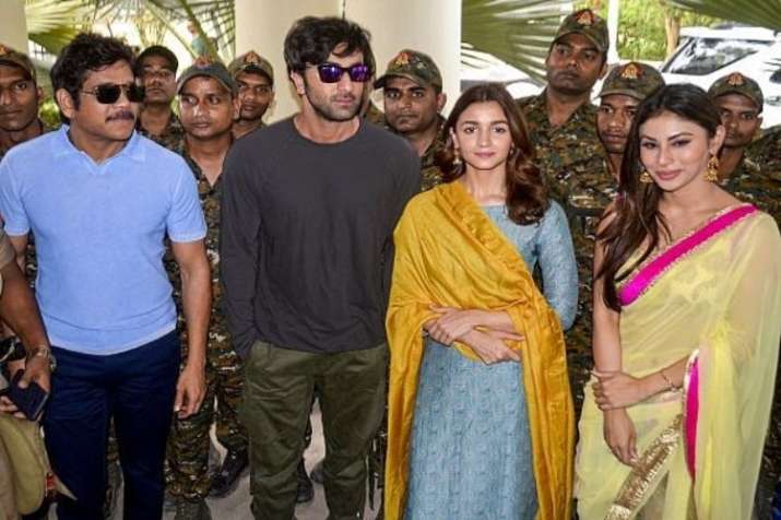 Nagarjuna, Ranbir Kapoor, Alia Bhatt & Mouni Roy for the